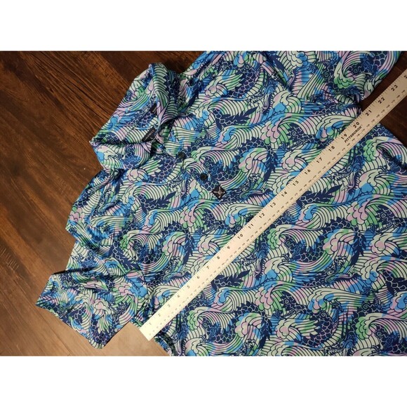 Construct Con.struct Polo Golf Shirt Men's Medium M Dragons print Performance - Picture 4 of 7